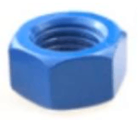 High Performance High Performance PTFE Coated Stainless Steel Hexagon Nuts Blue USA | High Performance Hexagon Nut